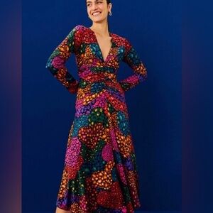 Farm Rio - Rainbow Hearts Lenzing™ Ecovero™ Viscose Midi Dress